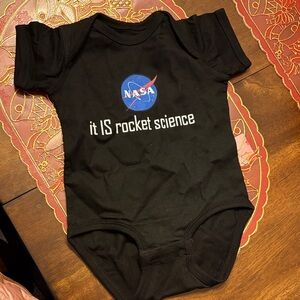 NASA Black Baby Onesie